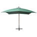 Parasol 300 x 300 cm Poteau en bois Vert - Photo n°3