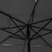 Parasol à 3 niveaux avec mât en aluminium Anthracite 2,5x2,5 m - Photo n°2