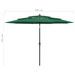 Parasol à 3 niveaux avec mât en aluminium Vert 3 m - Photo n°8