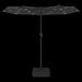 Parasol à double tête avec LED anthracite 316x240 cm - Photo n°6