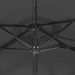 Parasol à double tête avec LED anthracite 316x240 cm - Photo n°8