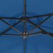Parasol à double tête avec LED bleu azuré 316x240 cm - Photo n°8
