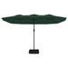 Parasol à double tête avec LED vert 449x245 cm - Photo n°5