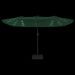 Parasol à double tête avec LED vert 449x245 cm - Photo n°6