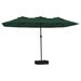 Parasol à double tête vert 449x245 cm - Photo n°1