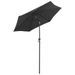 Parasol Anthracite 200x211 cm Aluminium - Photo n°3