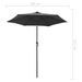 Parasol Anthracite 200x211 cm Aluminium - Photo n°7