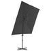 Parasol avec base portable Anthracite - Photo n°4