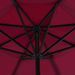 Parasol avec base portable Rouge - Photo n°2