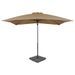 Parasol avec base portable Taupe 7 - Photo n°1