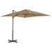 Parasol avec base portable Taupe 7 - Photo n°3