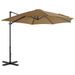 Parasol avec base portable Taupe - Photo n°3