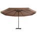 Parasol avec base portable Taupe 5 - Photo n°3