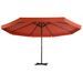 Parasol avec base portable Terre cuite - Photo n°3