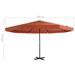 Parasol avec base portable Terre cuite - Photo n°12