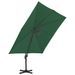 Parasol avec base portable Vert 4 - Photo n°5