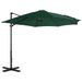 Parasol avec base portable Vert 5 - Photo n°3