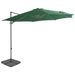 Parasol avec base portable Vert - Photo n°1