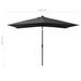 Parasol avec LED et mât en acier Anthracite 2x3 m - Photo n°11