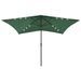 Parasol avec LED et mât en acier Vert 2x3 m - Photo n°1