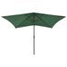 Parasol avec LED et mât en acier Vert 2x3 m - Photo n°4