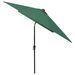 Parasol avec LED et mât en acier Vert 2x3 m - Photo n°7