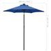 Parasol avec lumières LED Bleu azuré 200x211 cm Aluminium - Photo n°9