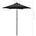 Parasol avec lumières LED Noir 200x211 cm Aluminium - Photo n°9