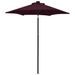 Parasol avec lumières LED Rouge bordeaux 200x211 cm Aluminium - Photo n°1
