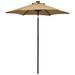 Parasol avec lumières LED Taupe 200x211 cm Aluminium - Photo n°1