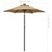 Parasol avec lumières LED Taupe 200x211 cm Aluminium - Photo n°9