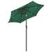 Parasol avec lumières LED Vert 200x211 cm Aluminium - Photo n°4