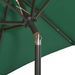 Parasol avec lumières LED Vert 200x211 cm Aluminium - Photo n°7