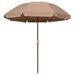 Parasol avec mât en acier 240 cm Taupe - Photo n°1