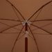 Parasol avec mât en acier 240 cm Taupe - Photo n°4