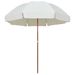Parasol avec mât en acier 300 cm Sable - Photo n°1