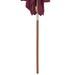 Parasol avec mât en bois 150 x 200 cm Bordeaux - Photo n°7