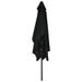 Parasol avec mât en métal 300 x 200 cm Noir - Photo n°4