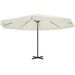 Parasol Blanc Aluminium 500 cm - Photo n°1