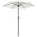 Parasol Blanc sable 200x211 cm Aluminium - Photo n°1