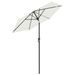 Parasol Blanc sable 200x211 cm Aluminium - Photo n°4