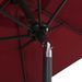 Parasol Bordeaux 200x211 cm Aluminium - Photo n°5