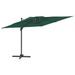 Parasol cantilever à double toit Vert 300x300 cm - Photo n°1