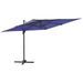 Parasol cantilever à LED Bleu azuré 400x300 cm - Photo n°1