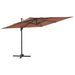 Parasol cantilever à LED Terre cuite 400x300 cm - Photo n°1