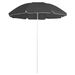 Parasol d'extérieur avec mât en acier Anthracite 180 cm 2 - Photo n°1