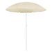 Parasol d'extérieur avec mât en acier Sable 180 cm - Photo n°1