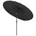 Parasol d'extérieur avec mât en aluminium 270 cm Anthracite - Photo n°4