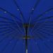 Parasol d'extérieur avec mât en aluminium 270 cm Bleu azuré - Photo n°3