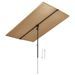 Parasol d'extérieur avec mât en aluminium 2x1,5 m Taupe - Photo n°4